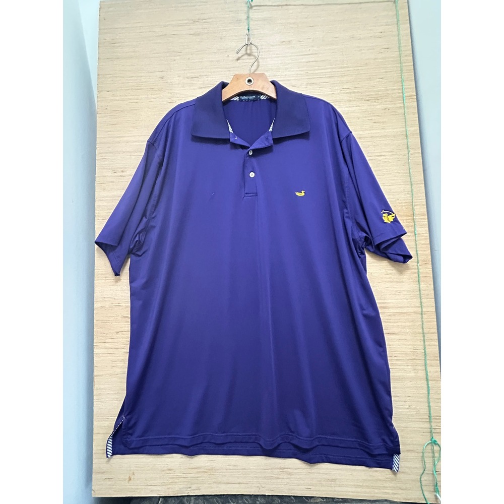 Southern Marsh Polo Shirt Purple Short Sleeve 2X Golf‎ Casual Logo Embroidered